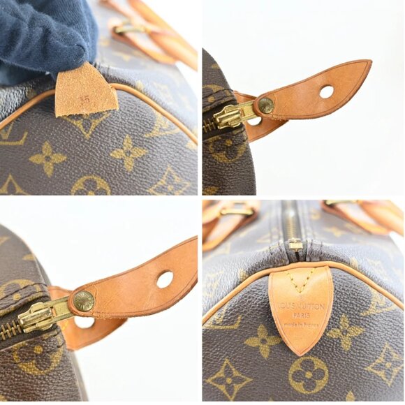 LOUIS VUITTON Monogram Speedy 35 Hand Bag bsj688-102125 - Picture 9 of 16